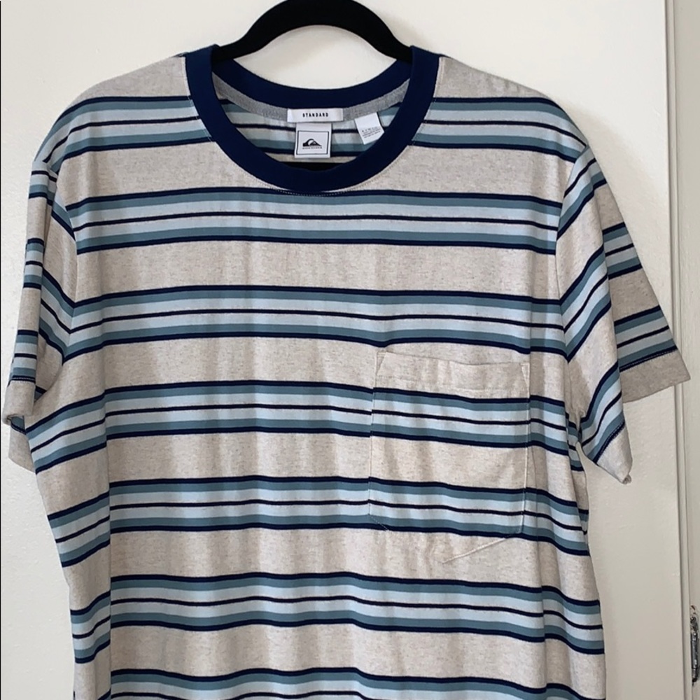 ❌SOLD Quiksilver Striped T-Shirt Dress L - Picture 3 of 4